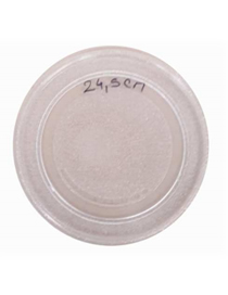 Plato Microondas Vidrio ? 24.5 cm Liso sin Enganche para Cardan