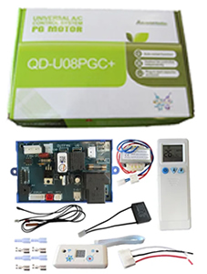 Placa Electronica Universal con Control Remoto Vel Variable y Capacitor Incorporado + Controla Forz Exterior Mod. QD-U08PG