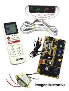Placa Electronica Universal con Control remoto 3 Vel. Visor Digital Mod. QD-U11A