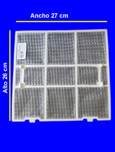 Filtro Plast para Split Ancho 27 cm x 26 cm