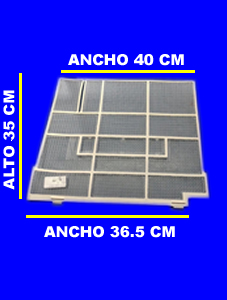 Filtro Plast para Split Ancho 40 cm x 30 cm