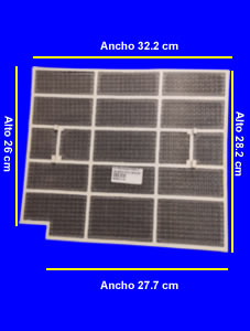 Filtro Plast para Split Ancho 32.2 cm x Alto 28.2 cm con Corte