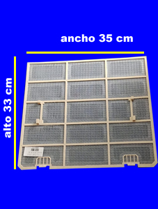 Filtro Plast para Split Ancho 35 cm x 33 cm