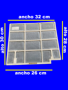 Filtro Plast para Split Ancho 30 cm x 32 cm