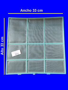 Filtro Plast para Split Ancho 33 cm x Alto 33 cm