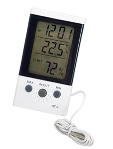 Termometro e Higrometro Digital Mod. DT-3 con Pila