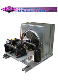 Unidad Condensadora 7.5 Hp R404A/R22 380v Baja temp. Semi-Hermetica