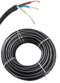 Cable Vaina Redonda Tpr 3 x 1.5 mm Rollo 100 Mtrs